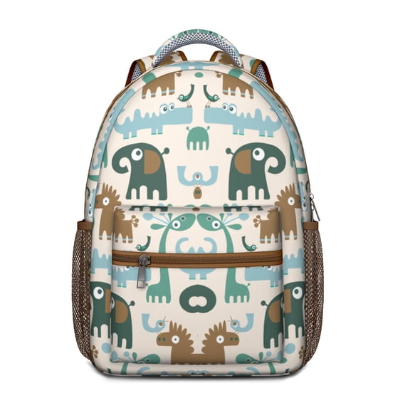 Waterproof School Backpack with Giraffe Print - Ergonomic Student Backpack for Teens, Lightweight & Durable with Spinal Support, African Grassland Wild Animal Design