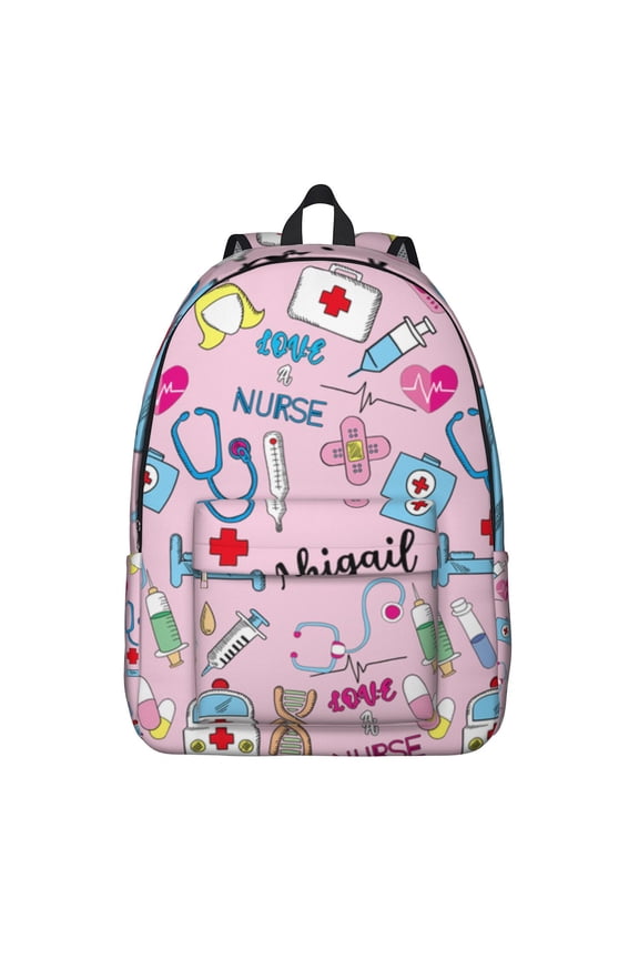 Waterproof School Backpack with Oral Care Dentist Print – Durable, Lightweight, Spacious Laptop Backpack Featuring Tooth and Teeth Pattern for Students and Everyday Use