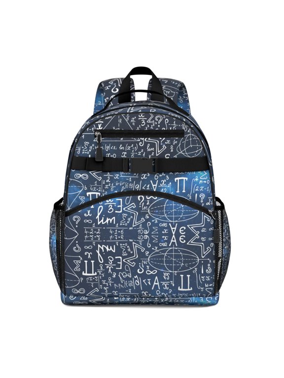 Waterproof School Backpack with Scientific Formula Design - Ergonomic Travel Daypack for Teens, Durable & Adjustable Spine-Protecting Backpack for Students, Science Lover Gift