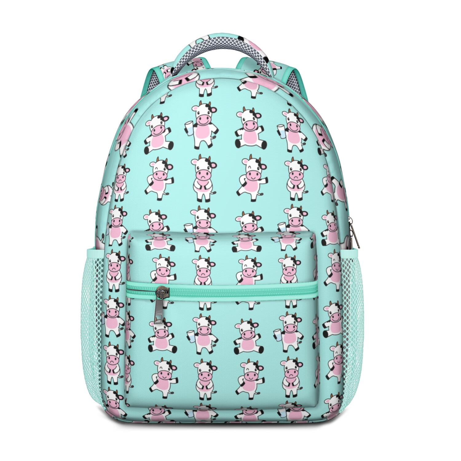 Waterproof School Backpack for Cow Lovers - Ergonomic Student Backpack with Cute Cow Print, Durable & Lightweight for Teens & College Students