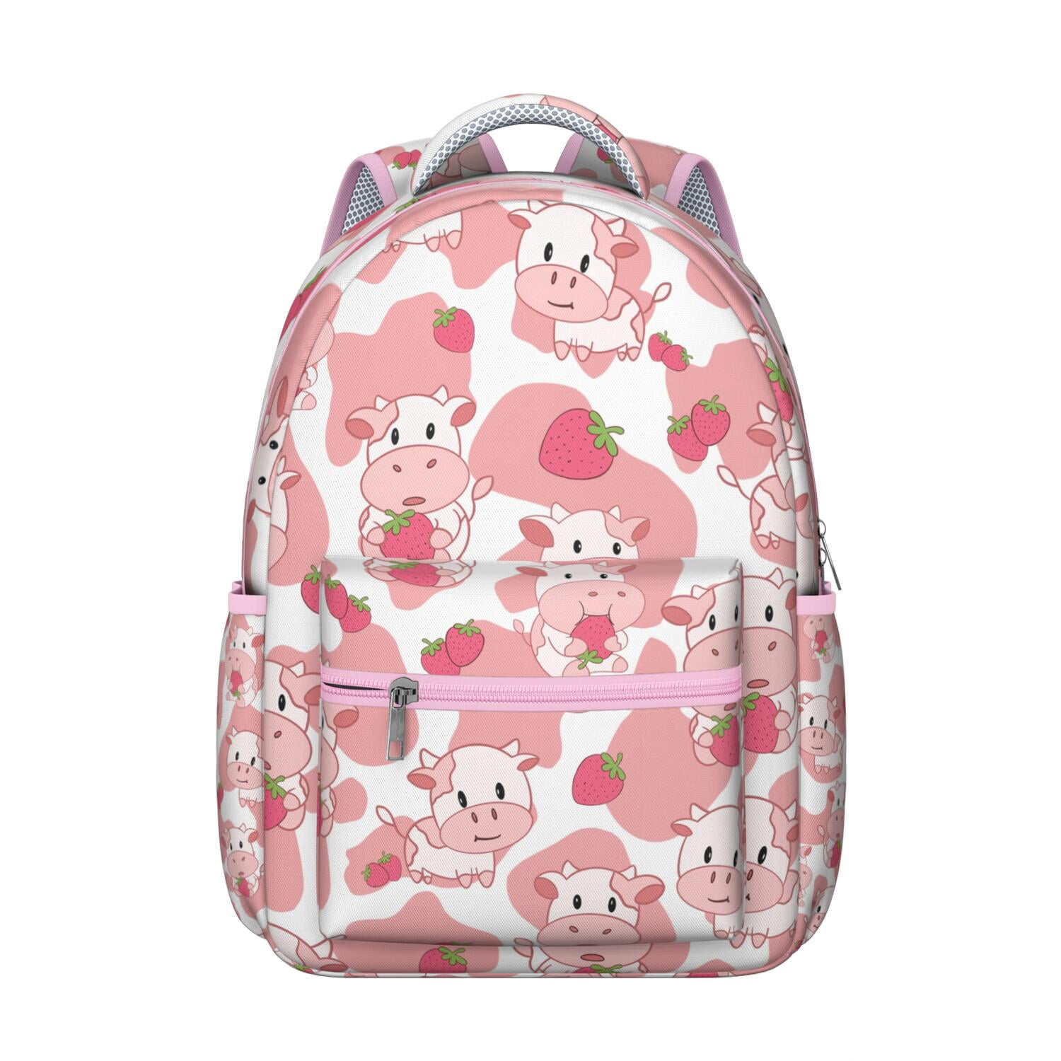 Waterproof School Backpack for Cow Lovers - Ergonomic Student Backpack with Cute Cow Print, Durable & Lightweight for s & College Students