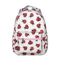 thumbnail image 1 of Waterproof School Backpack for s - Cute Ladybug Print Ergonomic Student Backpack with Spinal Support, Breathable Straps & Organized Storage (Red Polka Dot), 1 of 5