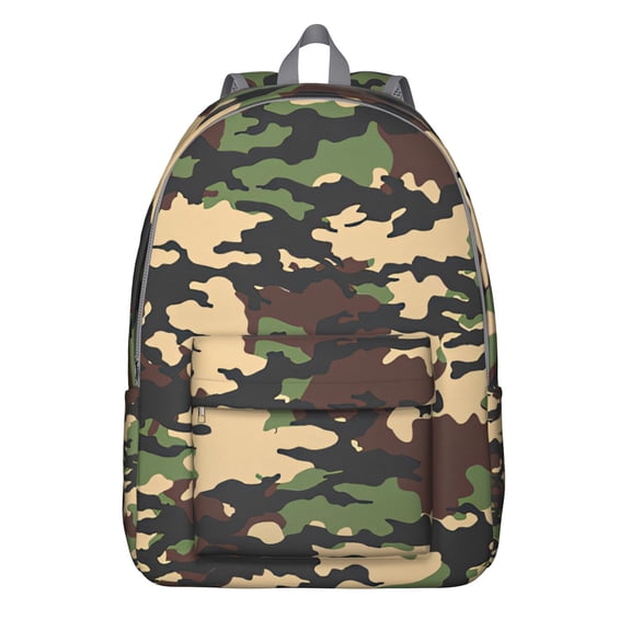 Waterproof School Backpack with Tactical Army Camouflage Design – Durable Woodland and Desert Camo for Outdoor Use