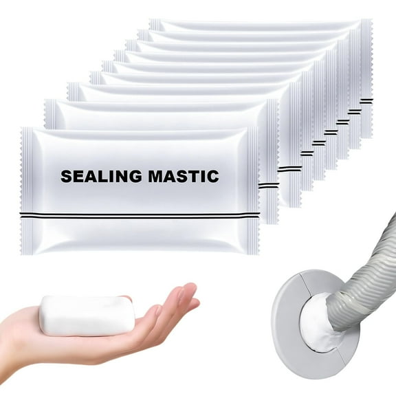 Waterproof Sealant Mastic, 2025 Upgrade Waterproof Repair Sealing Clay, Cement Crack Filler,Quick Mending Mud for Drain Connection, Wall Hole, Air Conditioning Hole