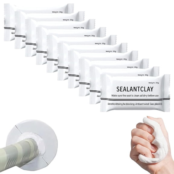 Waterproof Sealant Mastic, 2026 New Repair Sealing Clay, Repair Sealant Clay Duct Seal Putty, Quick Mending Mud for Drain Connection, Wall Hole, Air Conditioning Hole(Q)