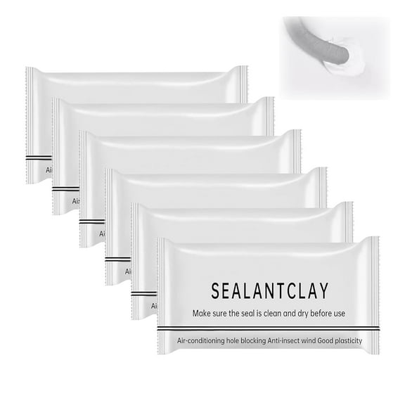 Waterproof Sealant Mastic,Repair Sealing Clay,Waterproof Duct Seal Repair Sealing Clay for Drain Connection, Wall Hole, Air Conditioning Hole Seal Putty (6PC)（XX）
