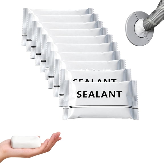 Waterproof Sealant Putty, 20g Moldable Duct Repair Sealing Clay, Wall Hole Filler, Sealant Mastic for Drywall, Drain Pipe Connection, Air Conditioning Vents, Crack & Leak Fix (10 PCS)