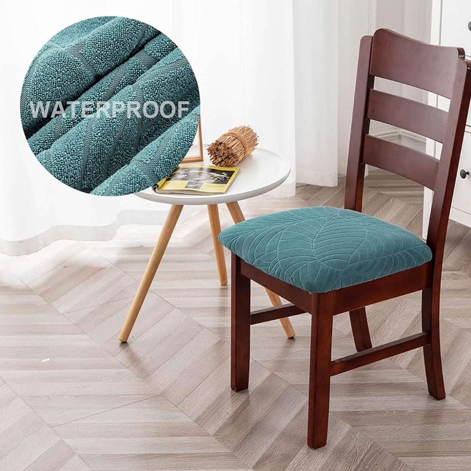 Waterproof Seat Covers for Dining Room Chairs, Stretch Chair Covers ...