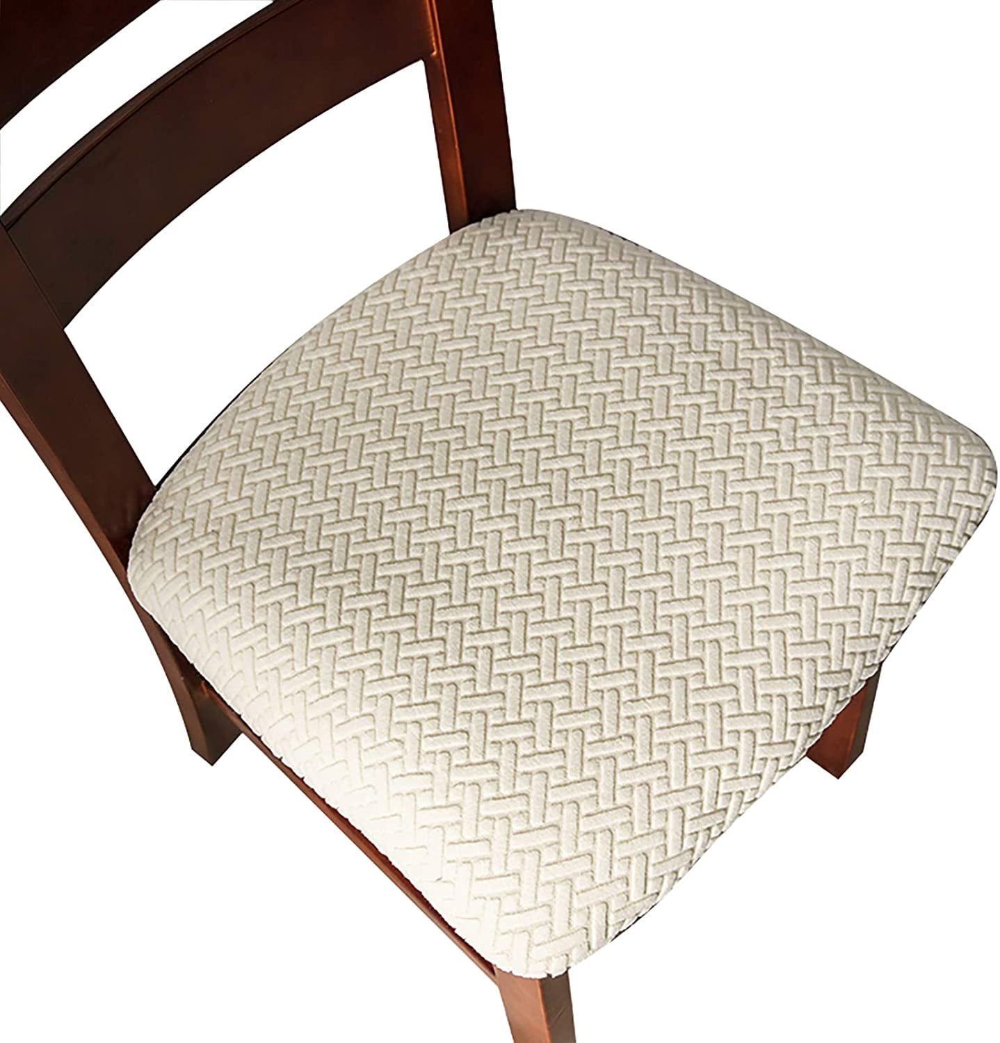 Waterproof Seat Covers Stretch Textured Chair Seat Slipcovers Dining