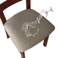 thumbnail image 1 of Waterproof Seat Cushion Covers, Stretch Jacquard Chair Seat Covers Washable Dining Room Seat Slipcovers Removable Kitchen Chair Protector(16"-20",D), 1 of 3