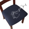 thumbnail image 1 of Waterproof Seat Cushion Covers, Stretch Jacquard Chair Seat Covers Washable Dining Room Seat Slipcovers Removable Kitchen Chair Protector(16"-20",H), 1 of 3