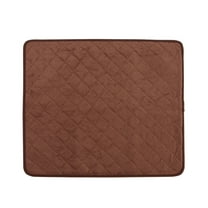 Waterproof Seat Protector - Quilted, Polyester, Brown, 21"x20 1/2"