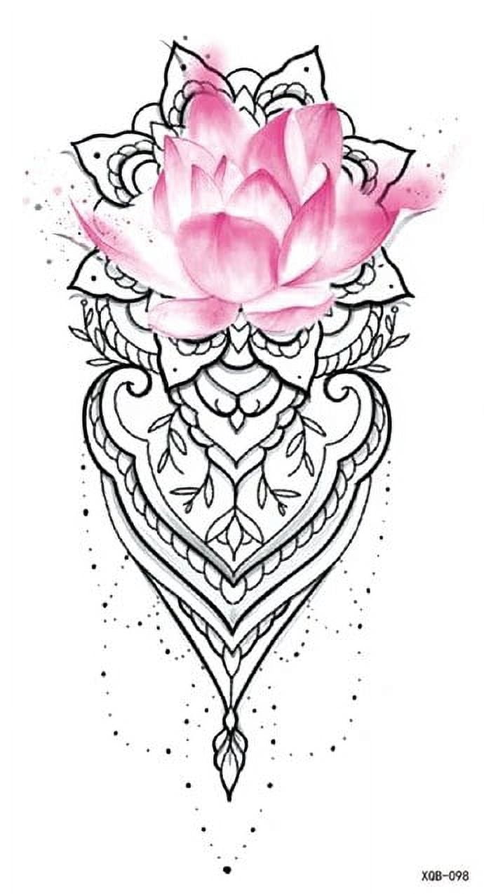 Waterproof Semitemporary Tattoo Stickers For Men Arm Body Art Long