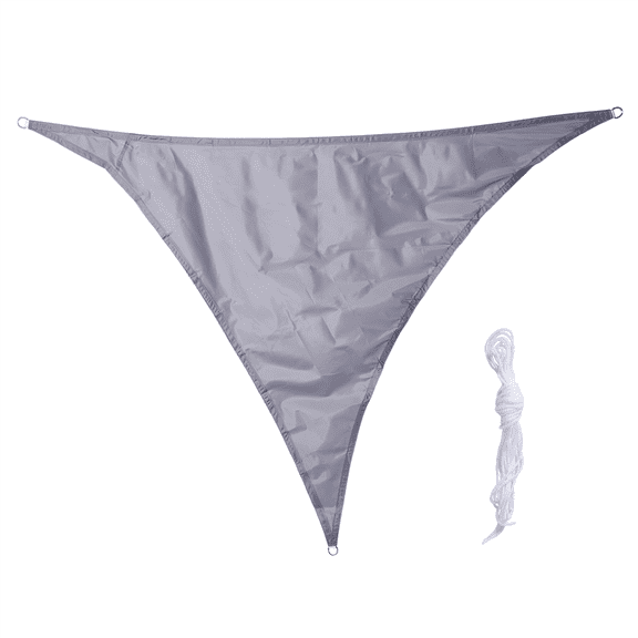 Waterproof Shade Sail for Courtyard Garden, Right Angle Triangle Awning, Anti-UV Swimming Pool Canopy,Gray,A