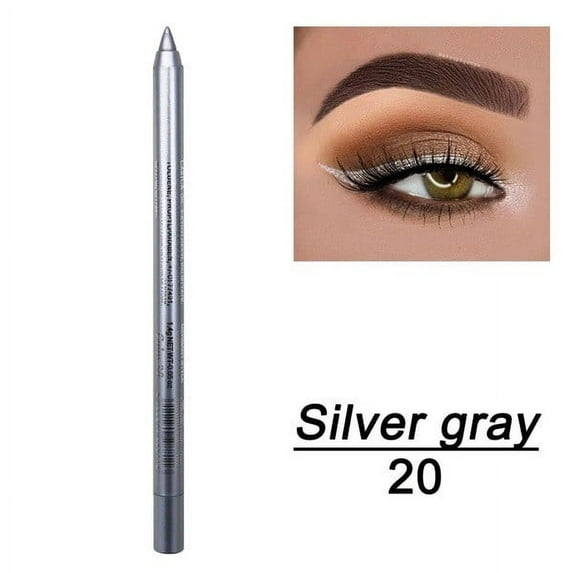 Waterproof Shimmer Eyeliner Gel Pencil, Shade 20# - 1 Pencil, Multicolor Eyeshadow Eyeliner 2 In 1 Metallic Shiny Smoky Eyes Glitter 14 Color, Easter, St. Patrick'S Day, Wedding, E Makeup Organizers