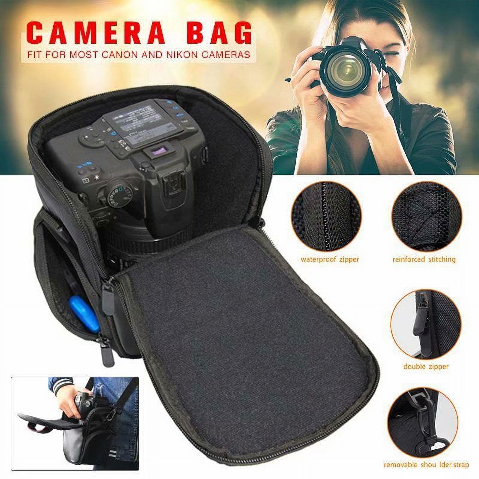 Waterproof Shockproof DSLR SLR Camera Bag Shoulder Case for Canon EOS Nikon - image 1 of 8