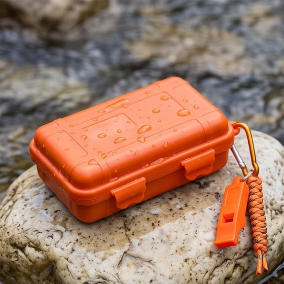 Waterproof Shockproof Protective Hard Storage Case with Double Sided Foam, Safe Container for Outdoor Camping Gear, Tools and Electronics Equipment Storage Use