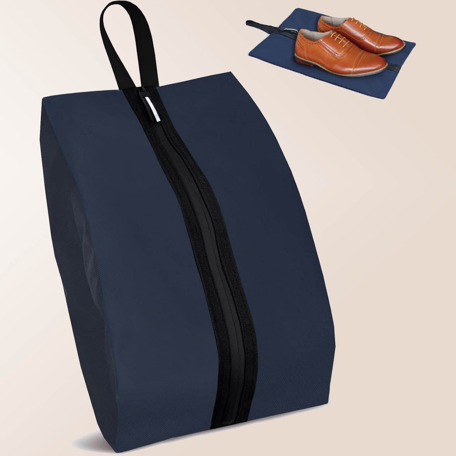 Waterproof Shoe Bag Odor Absorbing Multifunctional Storage Lightweight with Zipper for Gym Sports Travel Work Men and Women