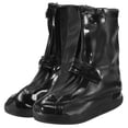 thumbnail image 1 of Waterproof Shoe Cover 30.5x24cm(XXL) Silicone Not-Slip Rain Overshoes Black, 1 of 6