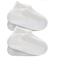 thumbnail image 1 of Waterproof Shoe Covers 2 Pairs,Rain Shoe Covers Reusable Silicone Non Slip Shoe Covers for Outdoor,Rain Shoe Covers for Women and Men (White, Large), 1 of 6