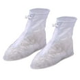 thumbnail image 1 of Waterproof Shoe Covers Rain Boot Covers with Elastic Strip and Zipper Reusable and Anti-Slippery for Adult Size S, 1 of 9