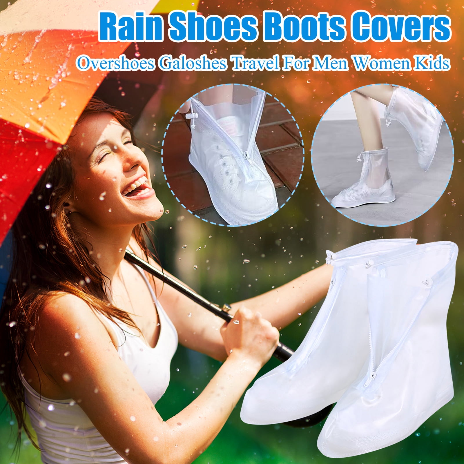 Waterproof Shoe Covers for Rain - Disposable Plastic Rain Shoe Covers ...