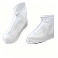 thumbnail image 1 of Waterproof Shoe Covers,Reusable Thickened Zipper Rain Overshoes | Non-slip Shoe Cover,Perfect for Wet Weather Outdoor Commute,Road Walking,White, 1 of 8