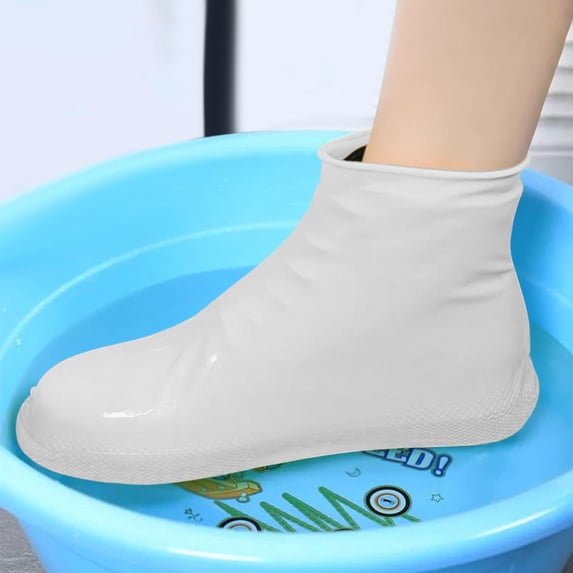 Waterproof Shoe Covers Slip On Rain Boots Thickened Durable Material Non-Slip Tread For Wet Weather Protection Ideal For Commuting And Outdoor Activities