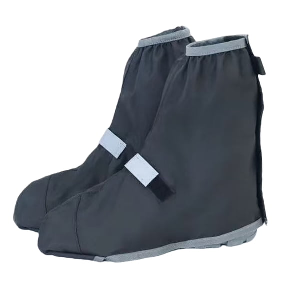 Waterproof Shoe Protectors for Outdoor Activity Nonslip Design Reflective Safety Strips Long Service Polyester Texture