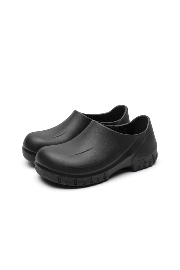 Waterproof Shoes for Men - Oil Water Resistant Slip Nursing Clogs Chef Shoes Anti-Smashing Safety Working Shoes for Kitchen Garden Construction Medical Shoes Black 11