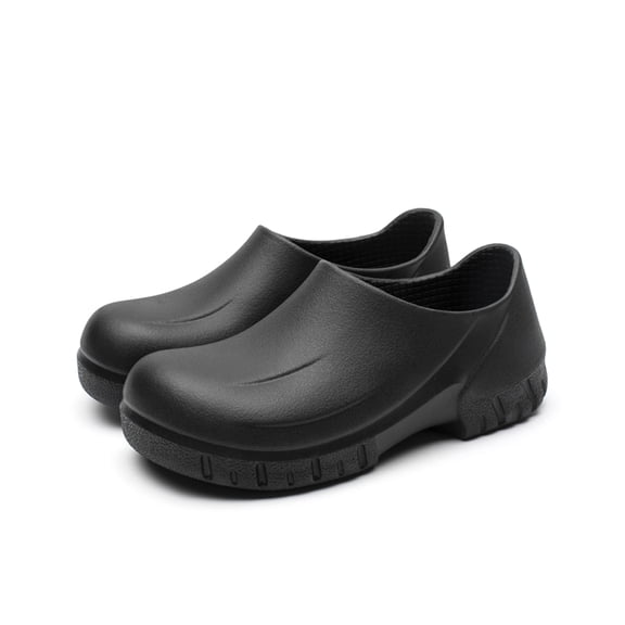 Waterproof Shoes for Men - Oil Water Resistant Slip Nursing Clogs Chef Shoes Anti-Smashing Safety Working Shoes for Kitchen Garden Construction Medical Shoes Black 11