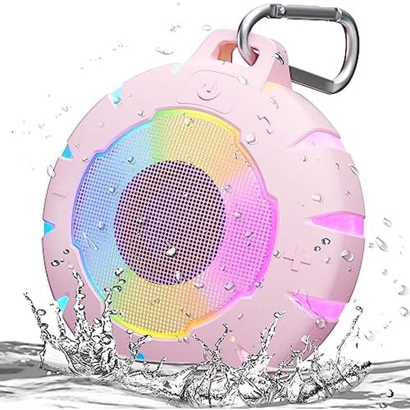 Waterproof Shower Bluetooth Speaker, Durable & Portable with Clear Sound, Ideal for Shower, Pool, Beach & Kayaking – Great Gift for Girls, Women