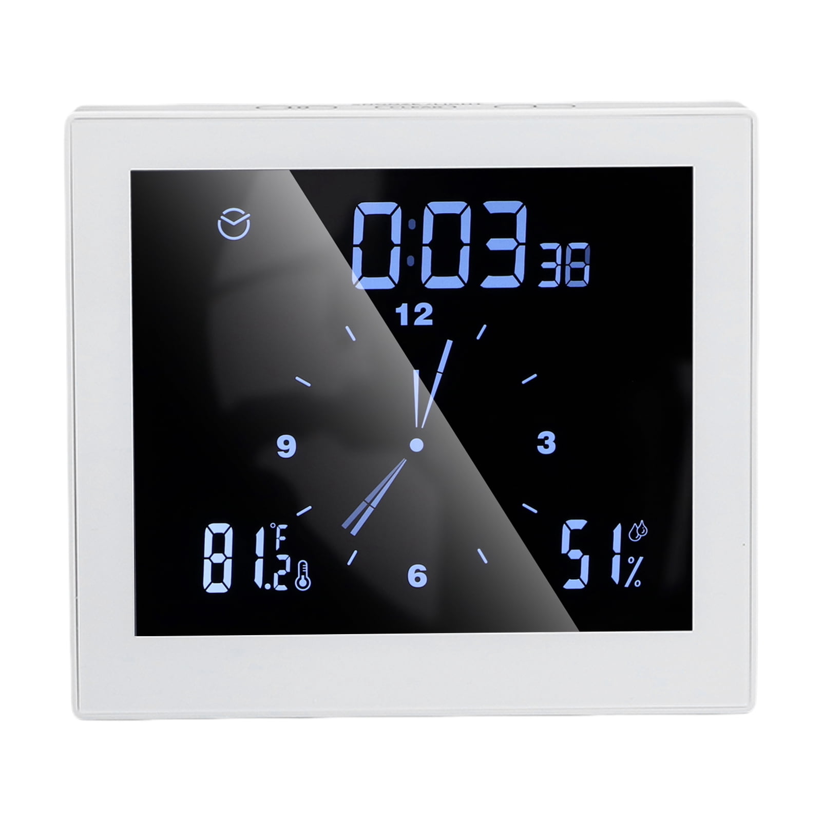 Humidity Showe Waterproof Shower Clock: Digital Temp Humidity Display, Timer, Alarm ...
