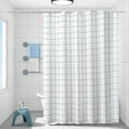 thumbnail image 1 of Waterproof Shower Curtain 70 x 47 inch Mold-Proof Bathroom Partition with Grommet Holes for Shower Bathroom, 1 of 8