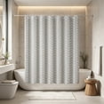 thumbnail image 1 of Waterproof Shower Curtain 70x70 Inch, Lightweight Plastic Bathroom Partition with Reinforced Holes, D, 1 of 6