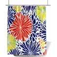 thumbnail image 1 of Waterproof Shower Curtain - Abstract Flowers Texture Painting Bathroom Curtains with Hooks,Modern Seamless Firework Bathtub Curtain for Shower Stall,72x72 Inch, 1 of 6