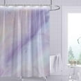 thumbnail image 1 of Waterproof Shower Curtain Colorful Rainbow Purple Shower Curtain, Watercolor Abstract Textured Fabric Bathroom Curtain Sets with 12 Hooks Decorative Machine Washable 72" X 72", 1 of 6