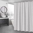 thumbnail image 1 of Waterproof Shower Curtain, No Drill Installation, 71x47 Inch Stall Size, PEVA with Weighted Hem & Hooks, 1 of 6