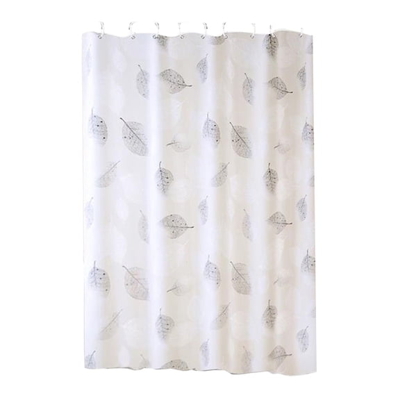 Waterproof Shower Curtain Plastic Bathroom Curtain Quicks Dry with 6 Hooks Included for Shower Stall Bathtub Hotel and RV Use