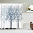 thumbnail image 1 of Waterproof Shower Curtain Trees Birch Forest Birds Printed Bath Curtain Polyester Multi-size Decor Shower Curtains With, 1 of 5