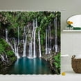 thumbnail image 1 of Waterproof Shower Curtains Waterfall Forest landscape 3d Bathroom Curtains With Printing Decoration Washable Bath Screen, 1 of 5
