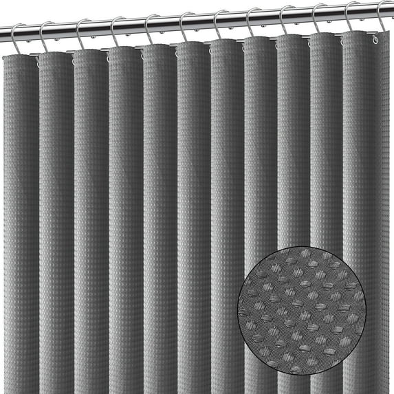 Waterproof Shower Curtains for Bathroom, Heavy Duty Fabric Shower Curtain 72x72