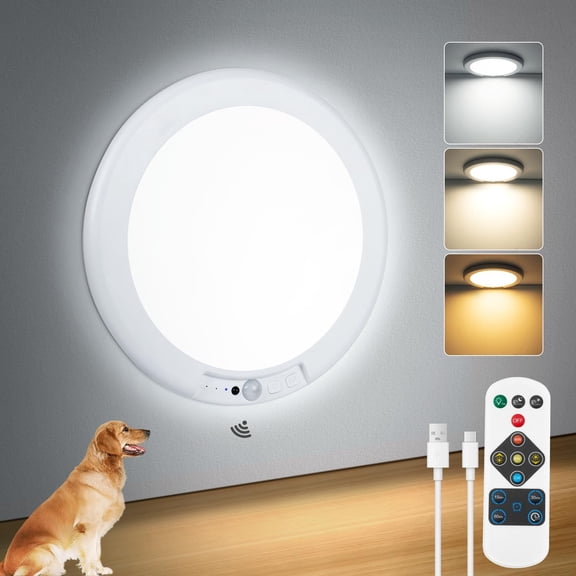 Waterproof Shower Light Battery Operated Ceiling Light with Remote