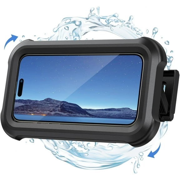 Waterproof Shower Phone Holder - Shower Bathroom Bath Cellphone Accessories for Women Men Girls Boys, Christmas iPhone Accessories Case Wall Mount Stand, Gift Gadget for 4-7" Phones