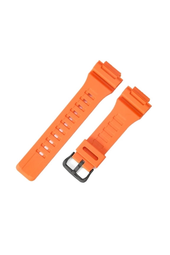 Waterproof Silicone 18mm Watches Accessories Fit For Casio F-180WH AQ-S810W W-800H Solid Stainless Steel Buckle Rubber Watchbands
