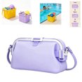 thumbnail image 1 of Waterproof Silicone Bag for Beach Pool Travel, Leakproof & Durable Lightweight Travel Pouch, Easy to Clean, Summer Handheld Storage Bag Washable for Beach Hiking Camping,Purple, 1 of 9
