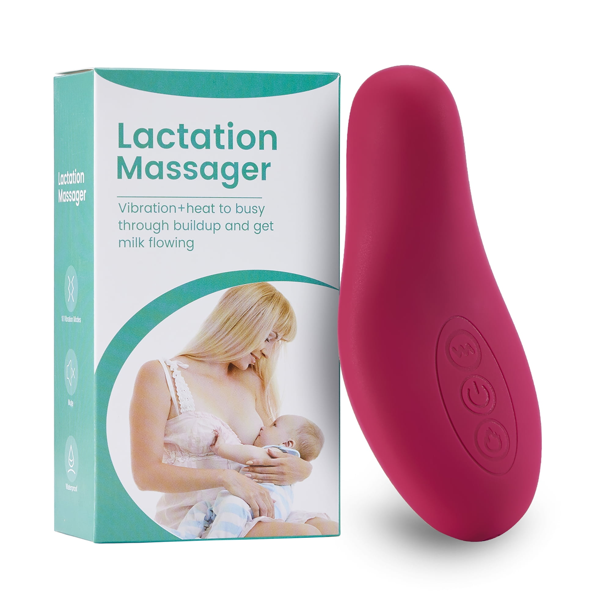 MISSAA Lactation Massager, Soft & Warm Breast Massager