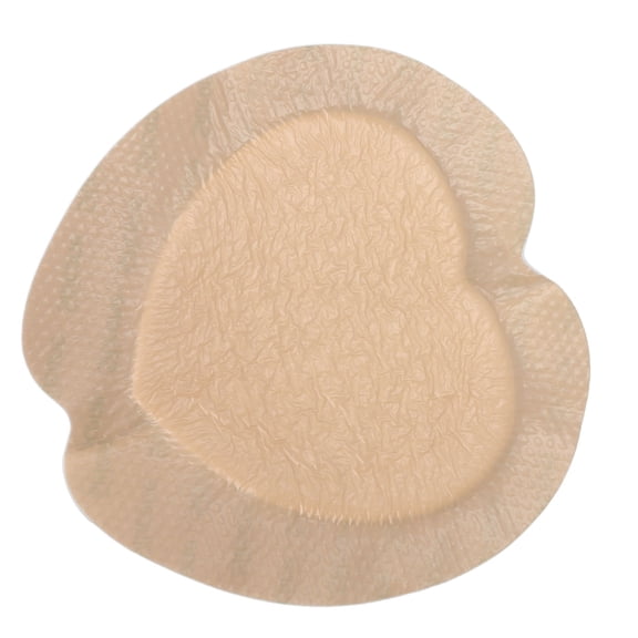 Waterproof Silicone Foam Wound Dressing 18x18cm  Strong Absorbency, Breathable for Pressure Ulcers, Heart Shape (1 Pack)