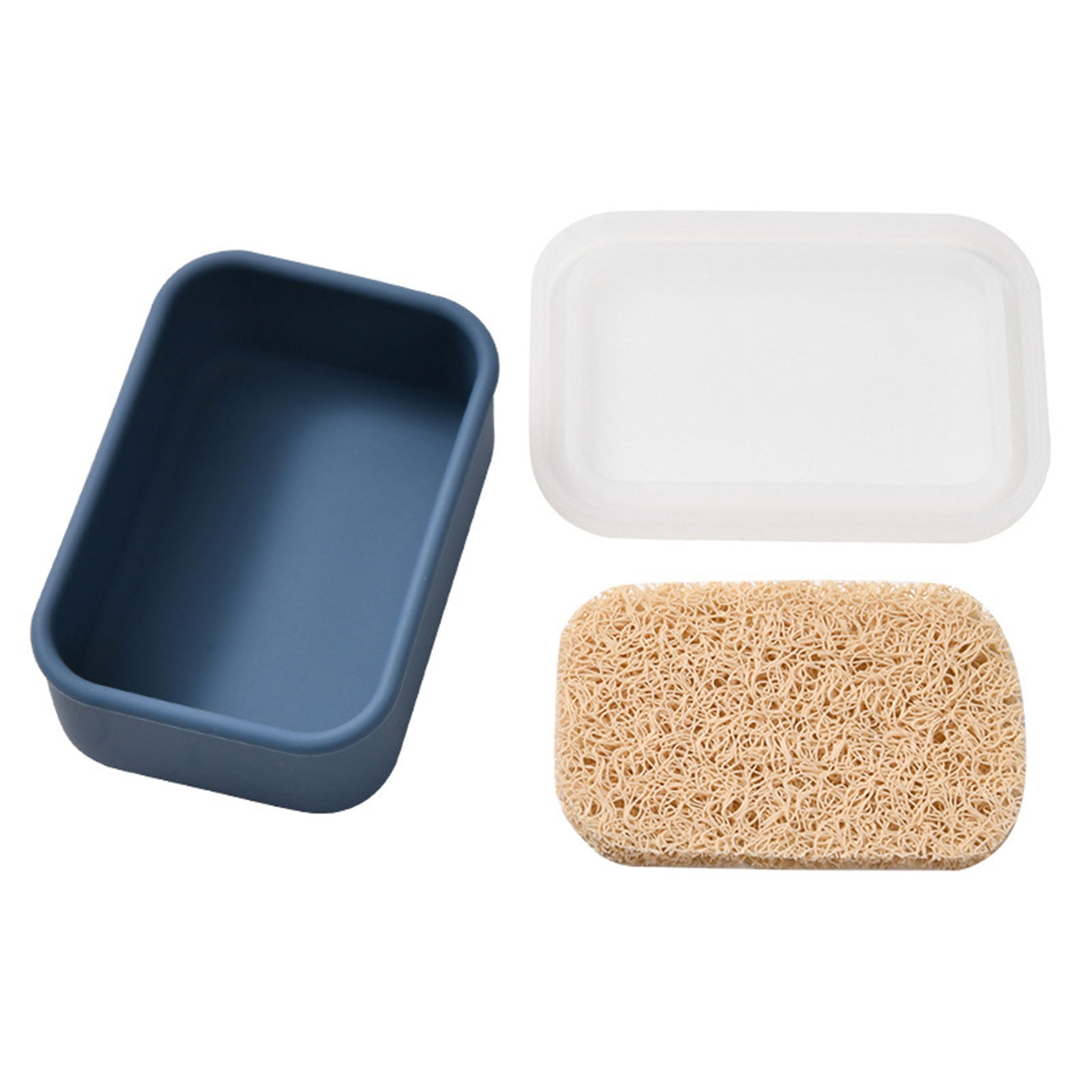 Waterproof Silicone Soap Container With Pad Draining Storage Box ...