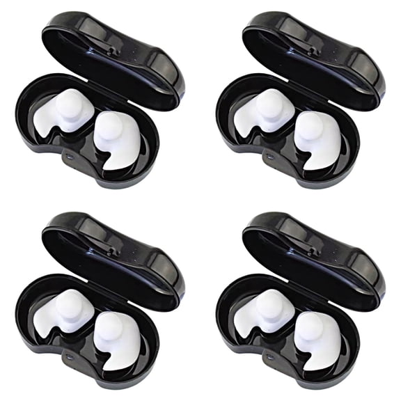Waterproof Silicone Swimming Earplugs Reusable Ear Plugs for Swimmers Noise Reduction Soundproof Ear Protection for Pool Bath Showering Surfing Kayaking Unisex Comfort Fit